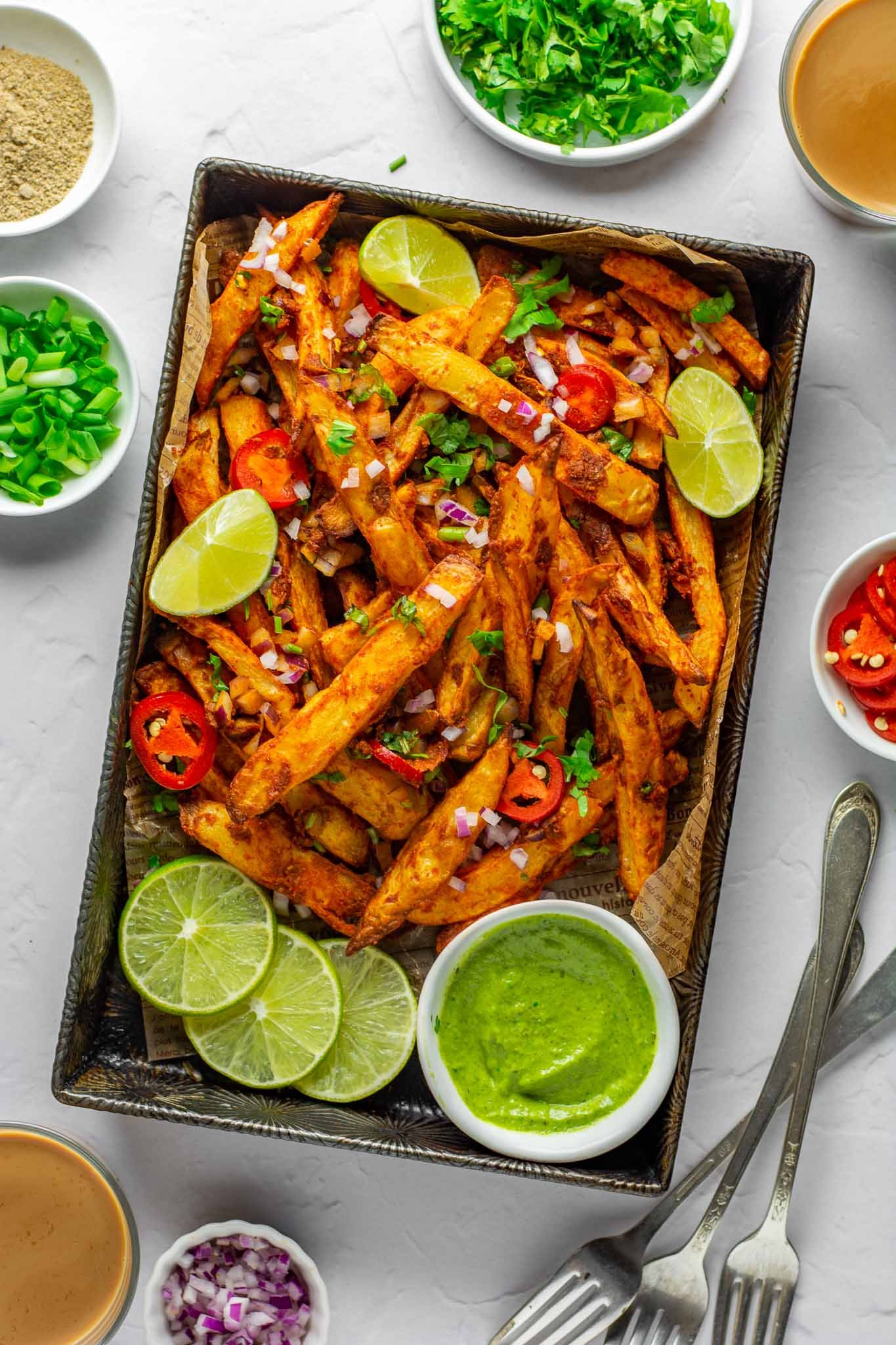 Masala Chilli Garlic Fries